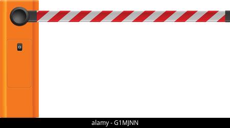 Barrier on a white background. Stock Vector