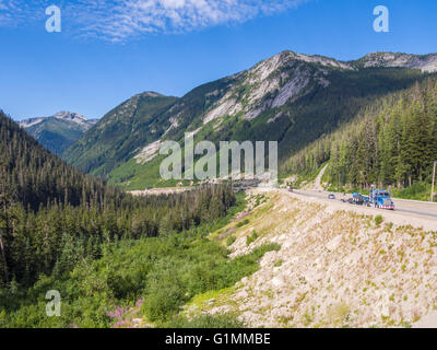 Great Bear Snowshed on British Columbia Highway 5, the 'Coquihalla Highway', completed in 1987, near Hope, BC, Canada Stock Photo