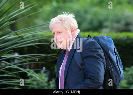 Boris Johnson arrives at Downing street for a cabinet meeting Stock Photo