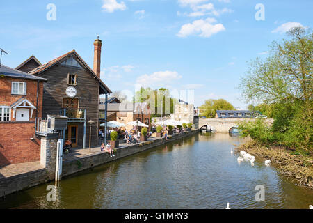 Cox's Yard Next To The River Avon Stratford-Upon-Avon Warwickshire UK Stock Photo