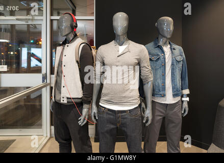 Mannequins inside a retail store display. Toronto, Ontario, Canada. Stock Photo