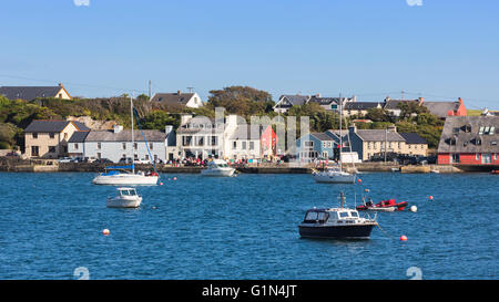 Crookhaven, County Cork, Republic of Ireland.  Eire.  The village seen across the waters of Galley Cove. Stock Photo