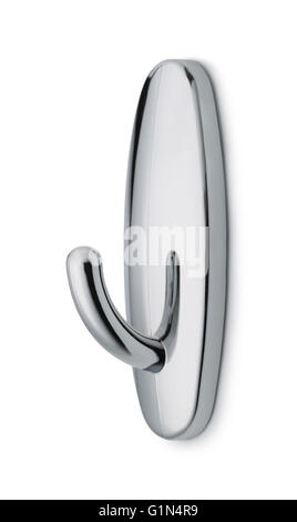 Wall mount towel hook isolated on white Stock Photo