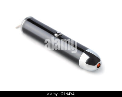 Pocket laser pointer isolated on white Stock Photo