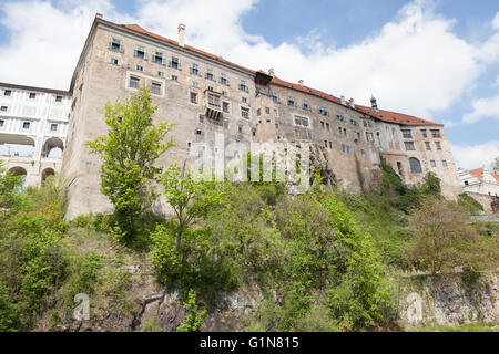 Český Krumlov Castle - a UNESCO World Heritage site on the Vltava River in the Czech Republic, Europe Stock Photo