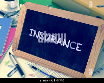 Insurance concept: Life Insurance on chalkboard background Stock Photo ...