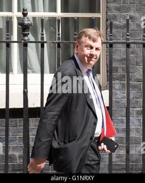 London, UK, 17th May 2016B John Whittingdale, Culture, Media and Sport Secretary, leaves 10 Downing Street Credit:  Ian Davidson/Alamy Live News Stock Photo