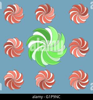 Round preloader animation frame Stock Vector