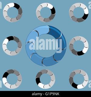 Round preloader animation frame Stock Vector