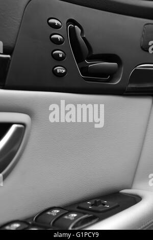 Door of the car with the lift of glass Stock Photo