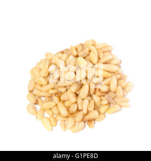 Pine nuts , isolated on white background Stock Photo