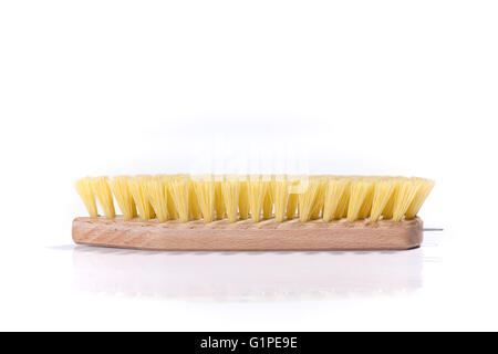 Cleaning brush, isolated on white background Stock Photo