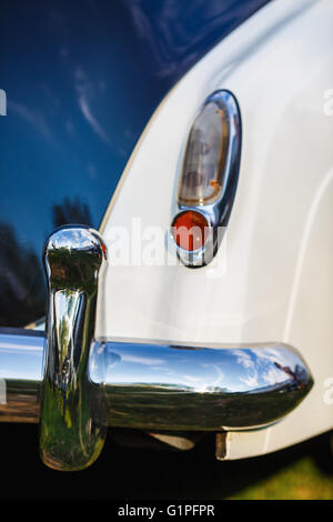 Back view of classic vintage car. Stock Photo
