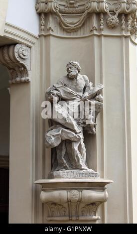 Statue of Saint Matthew the Evangelist Stock Photo