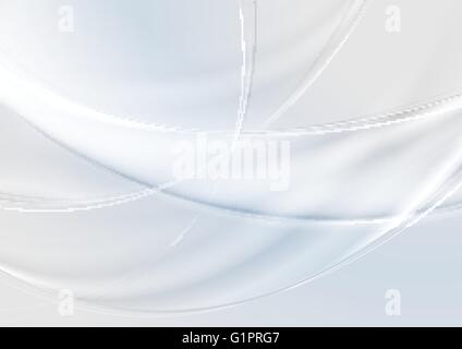 Smooth grey pearl wavy background. Abstract vector waves design Stock ...