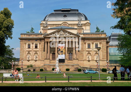 Hessian State Theatre, Christian-Zais-Strasse, Wiesbaden, Hesse, Germany Stock Photo