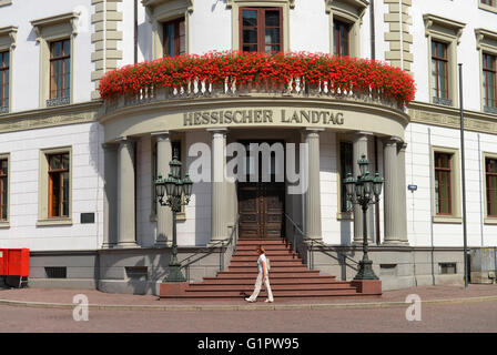 Hessian Landtag, Schlossplatz, Wiesbaden, Hesse, Germany Stock Photo