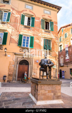 Memorial House of Giacomo Puccini popular attraction in Lucca ,Italy. Stock Photo