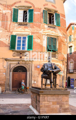 Memorial House of Giacomo Puccini popular attraction in Lucca ,Italy. Stock Photo