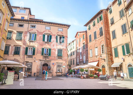 Memorial House of Giacomo Puccini popular attraction in Lucca ,Italy. Stock Photo