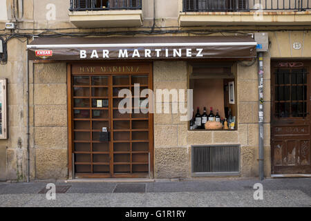 Bar Martinez San Sebastian Donostia Spain Stock Photo