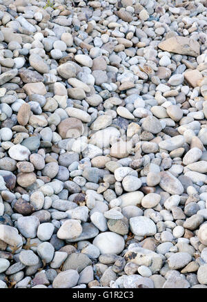 River stones on the bank of the Boise River, Idaho, 2016. Stock Photo
