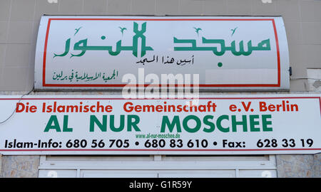 Al Nur Moschee, Haberstrasse, Neukoelln, Berlin, Deutschland Stock Photo