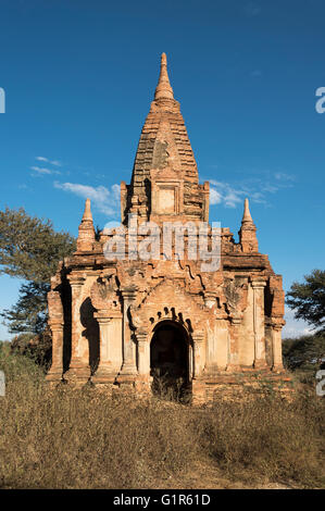 Abandoned temple in Myinkaba Area, Bagan, Burma - Myanmar Stock Photo