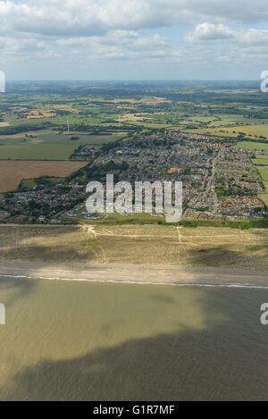 An Aerial View Of The Suffolk Village Of Kessingland Stock Photo - Alamy