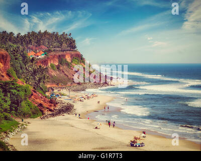 Varkala beach, Kerala, India Stock Photo