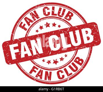 fan club stamp. fan club round vintage grunge sign. fan club Stock
