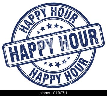 happy hour vintage stamp. happy hour sign Stock Vector Image & Art - Alamy