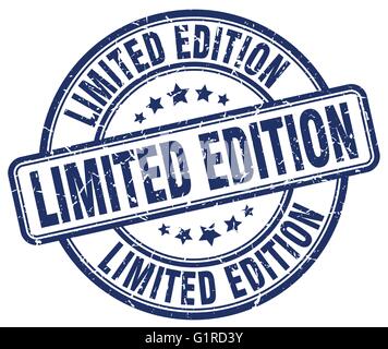 limited edition blue grunge round vintage rubber stamp Stock Vector ...