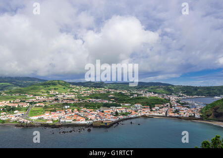 View of Horta, Faial, Azores, Portugal Stock Photo