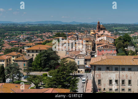 Historic city center, Castiglione del Lago, Umbria, Italy Stock Photo