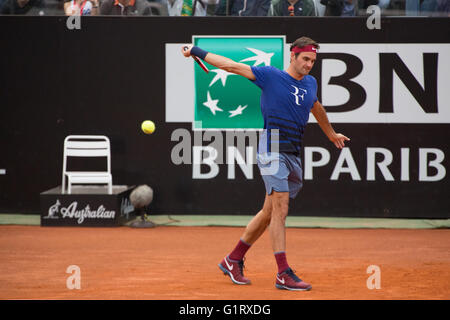 Roger Federer at Internazionali BNL 2016 Stock Photo
