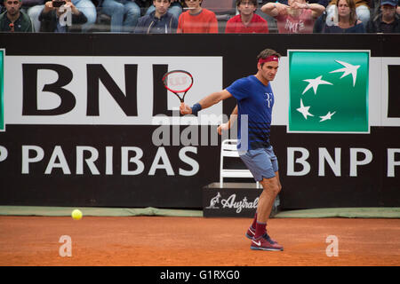 Roger Federer at Internazionali BNL 2016 Stock Photo