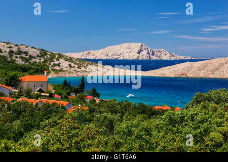 Lukovo small place on Croatian coast Stock Photo