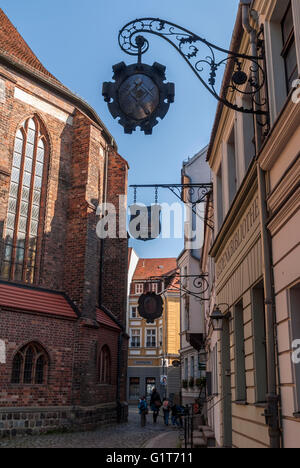 Nikolaiviertel, Berlin Old Town Stock Photo