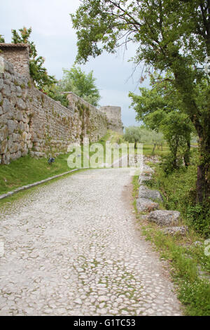Arpino, Italy - Historical site on the top of the village Stock Photo