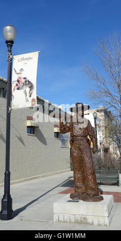 Street in Sheridan, Wyoming, USA Stock Photo