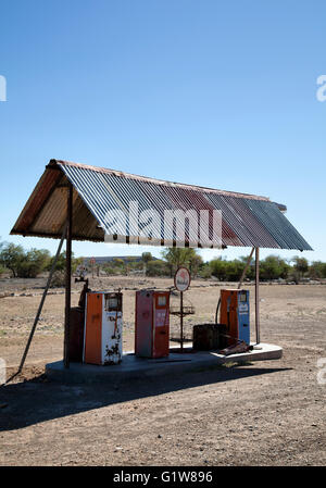 Altekalkofen Lodge Gas Pumps  near Keetmanshopp in Namibia Stock Photo