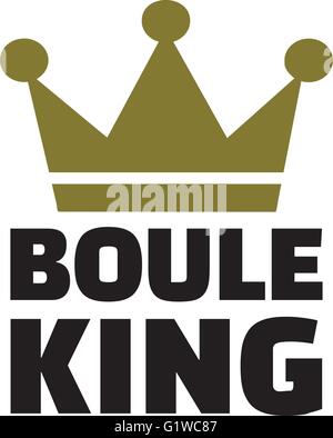 Boule King Stock Vector