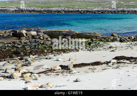 Beach on Omey Island ,Connemara, County Galway, Ireland Stock Photo