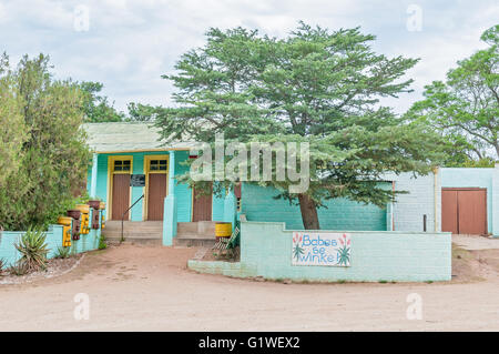 BAVIAANSKLOOF, SOUTH AFRICA - MARCH 6, 2016: A supermarket in the Baviaanskloof (baboon valley). Stock Photo