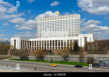 House of the Government of the Russian Federation (White House Russia), built in 1965-1979 year, Moscow Stock Photo