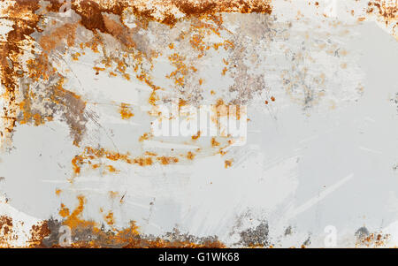 Brown rusty metal sheet with peeling black paint surface texture for  background Stock Photo - Alamy