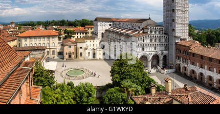 San Martino cathedral in Lucca, Italy Stock Photo