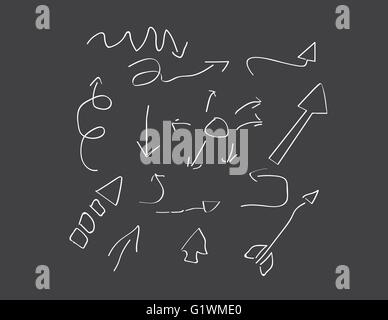 arrows vector objects icons set Stock Vector Image & Art - Alamy