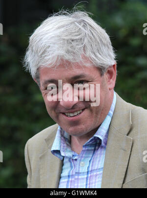 LONDON, UK, 12th July 2015: John Bercow Speaker of the House of Commons seen at Wimbledon Championships 2015 Stock Photo